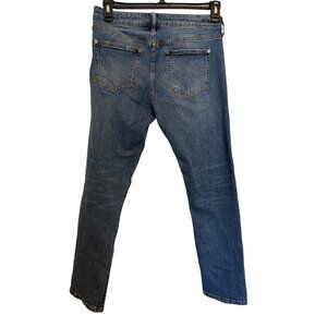 Pilcro Anthropologie Slim Boyfriend Womens Jeans Size 28 Medium Blue Distressed